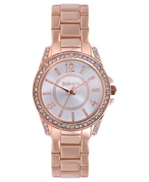 Style & Co. Watch, Women's Rose Gold-tone Bracelet 28mm Sy031rg
