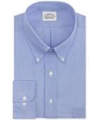 Eagle No Iron Big And Tall Blue Feather Stripe Pinpoint Dress Shirt