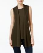 Eileen Fisher Tencel Open-front Vest, Regular & Petite