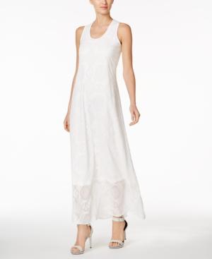 Calvin Klein Textured U-neck Maxi Dress
