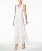 Calvin Klein Textured U-neck Maxi Dress