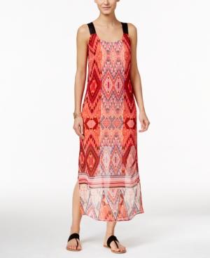 Ny Collection Petite Printed Column Maxi Dress