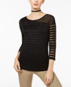 Inc International Concepts Illusion-stripe Top, Created For Macy's