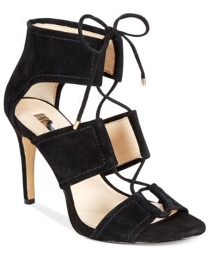 Inc International Concepts Ritaa Suede Lace-up Sandals, Only At Macy's Women's Shoes