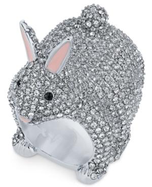 Kate Spade New York Silver-tone Crystal Bunny Ring