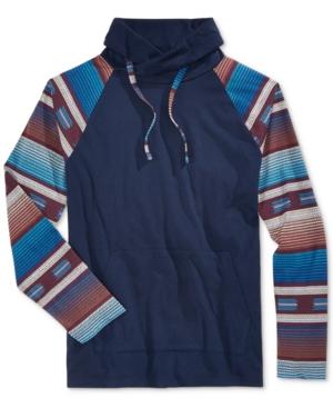 American Rag Men's Southwest Funnel Neck Hooded Sweatshirt, Only At Macy's