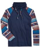 American Rag Men's Southwest Funnel Neck Hooded Sweatshirt, Only At Macy's