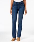 Style & Co. Petite Tummy-control Marine Wash Bootcut Jeans, Only At Macy's