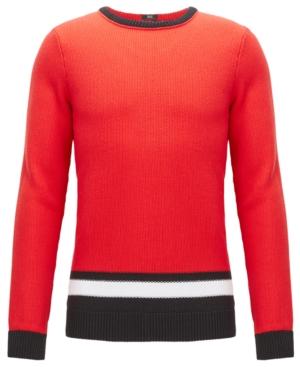 Boss Men's Colorblocked Cotton Sweater