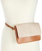 I.n.c. Smooth & Python-embossed Belt Bag, Created For Macy's