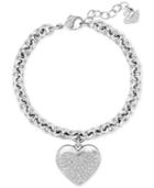 Swarovski Crystal Heart Charm Bracelet