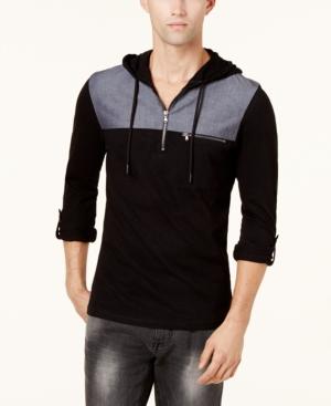 Inc International Concepts Men's Quarter-zip Hoodie, Created For Macy's
