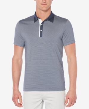 Perry Ellis Men's Thin-striped Polo