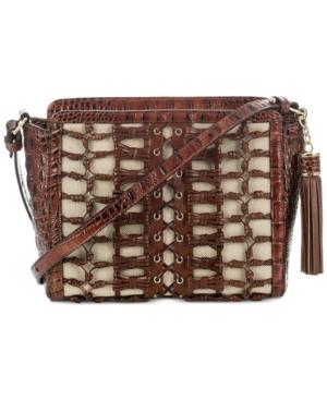 Brahmin Carrie Pecan Paseo Small Crossbody