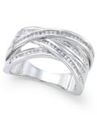 Diamond Multi-row Statement Ring (1/2 Ct. T.w.) In 14k White Gold