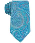 Geoffrey Beene Men's Platinum Paisley Tie