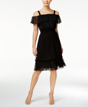 Tommy Hilfiger Cold Shoulder Peasant Dress