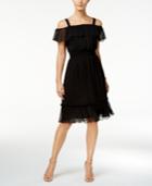 Tommy Hilfiger Cold Shoulder Peasant Dress