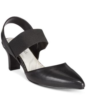 Easy Street Vibrant Kitten Heel Slingback Pumps Women's Shoes