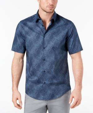 Alfani Men's Abstract Striped Shirt, Created For Macy's