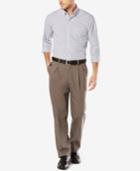 Dockers Men's Signature Classic-fit Khaki Pleated Stretch Pants