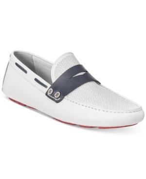 Roberto Cavalli Men's Cannes Perforated Penny Drivers Men's Shoes
