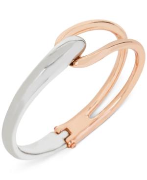 Kenneth Cole Two-tone Hinged Bangle Bracelet