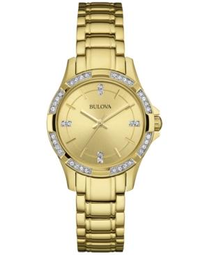 Bulova Women's Gold-tone Stainless Steel Bracelet Watch 30mm 98l220