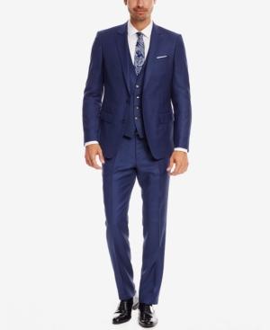 Boss Men's Slim-fit Super 120 Virgin Wool 3-piece Suit