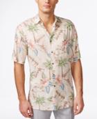 Campia Moda Men's Palm Floral-print Short-sleeve Shirt