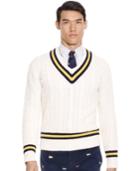 Polo Ralph Lauren Cable-knit Cashmere Cricket Sweater