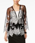 Alfani Embroidered Illusion Cardigan, Only At Macy's