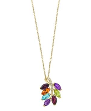 Effy Multi Gemstone (4 1/5 Ct.t.w.) And Diamond Accent Pendant In 14k Gold