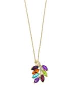 Effy Multi Gemstone (4 1/5 Ct.t.w.) And Diamond Accent Pendant In 14k Gold