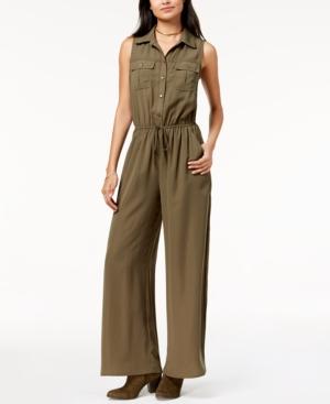 Be Bop Juniors' Utility Wide-leg Jumpsuit