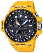 G-shock Men's Analog-digital Gulfmaster Yellow Resin Strap Watch 45x56mm Gwn1000h-9a