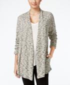 Style & Co. Marled Open-front Cardigan, Only At Macy's