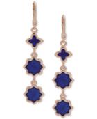 Ivanka Trump Rose Gold-tone Stone Linear Drop Earrings