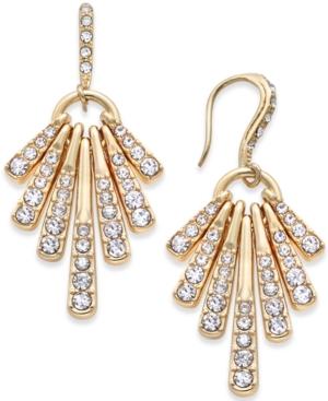 Inc International Concepts Gold-tone Pave Shaky Drop Earrings, Created For Macy's