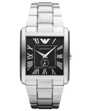Emporio Armani Watch, Men's Stainless Steel Bracelet 37x35mm Ar1642