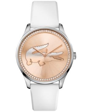 Lacoste Women's Victoria New White Rubber Strap Watch 38mm 2000969