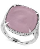 Serenity By Effy Rose Quartz Ring (10-3/8 Ct. T.w.) In Sterling Silver