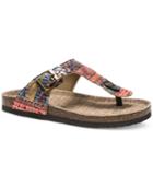 Muk Luks Tina T-strap Thong Flatform Sandals Women's Shoes