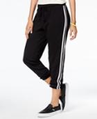 Ultra Flirt Juniors' Side-stripe Jogger Pants