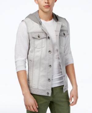 American Rag Men's Hooded Trucker Vest, Only At Macy's