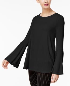 Olivia & Grace High-low Lace-back Top
