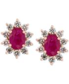 Amore By Effy Certified Ruby (1-9/10 Ct. T.w.) And Diamond (3/4 Ct. T.w.) Earrings In 14k Rose Gold, Created For Macy's