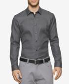 Calvin Klein Men's Slim-fit Jacquard Plaid Shirt