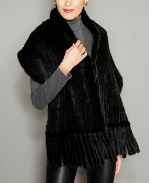 The Fur Vault Knitted Mink Fur Stole