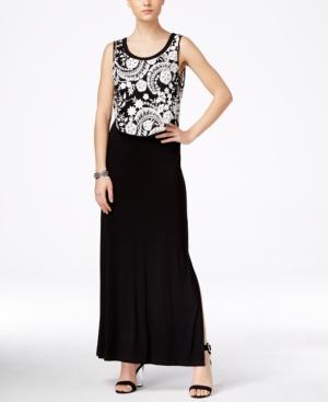 Karen Karen Sleeveless Lace Maxi Dress